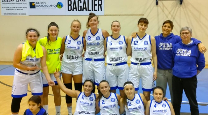 LA FEBA CIVITANOVA MARCHE PIEGA ANCHE LA BASKET 2000 SENIGALLIA E CONTINUA A VOLARE